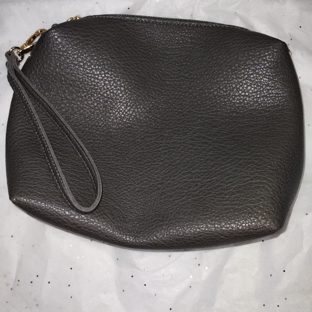 Montana West Elegant Black Leather Wristlet